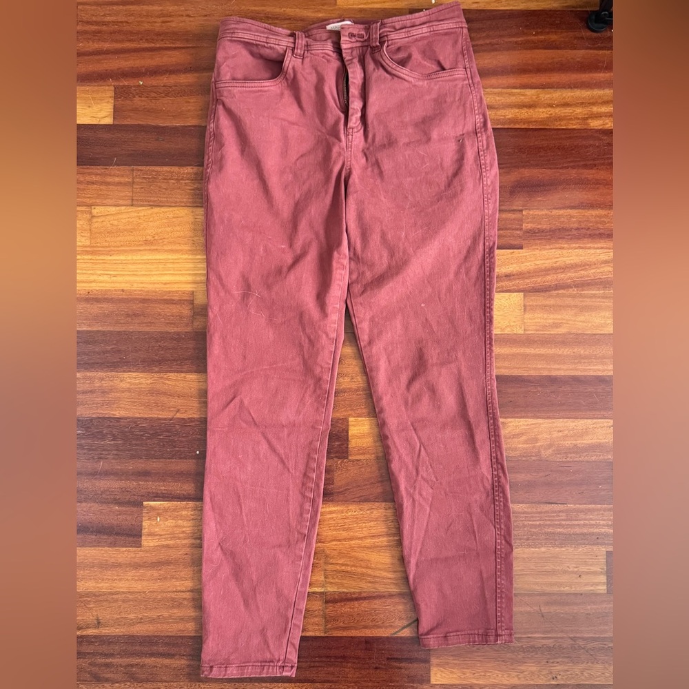 High Rise Skinny Chino Ankle Pant